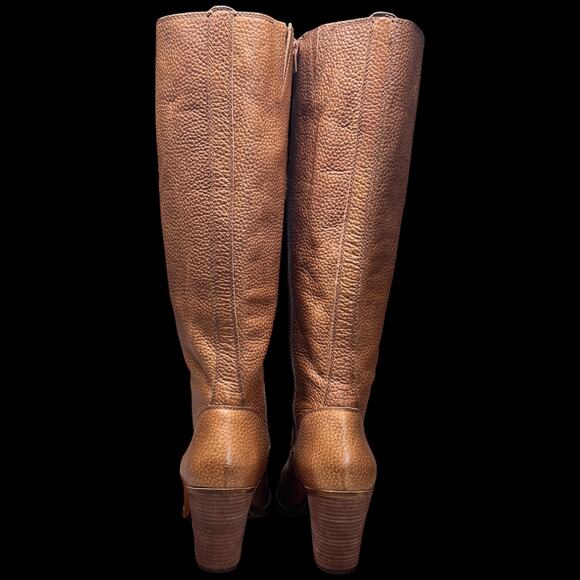 LUCKY BRAND Espositoh Women 8M Honey Pebbled Br own Leather Knee High Boots Ride - Picture 5 of 16
